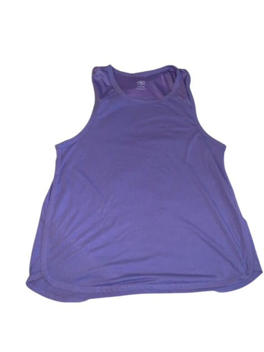 Athletic Works Purple Womens Racerback Tank Top L/G (12-14) Lightweight Activewe